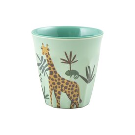 rice Denmark Rice melamine kinderbeker giraffe blauw