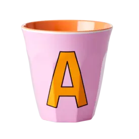 rice Denmark Rice alfabet beker letter A roze