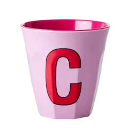 rice Denmark Rice alfabet beker letter C roze