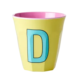 rice Denmark Rice alfabet beker letter D geel