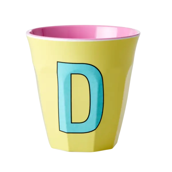 rice Denmark Rice melamine beker letter D geel medium