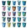 Rice melamine beker letter C lichtblauw medium