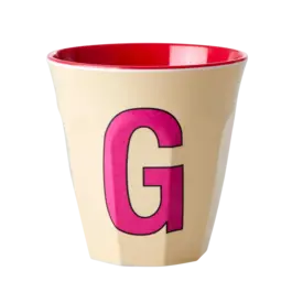 rice Denmark Rice alfabet beker letter G creme