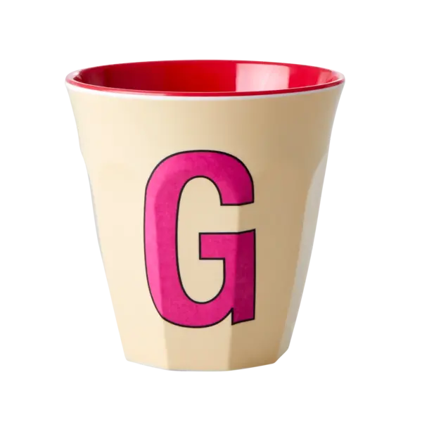 rice Denmark Rice melamine beker letter G creme