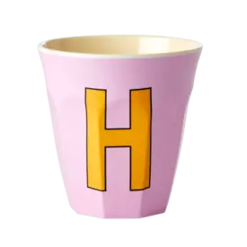 rice Denmark Rice alfabet beker letter H roze