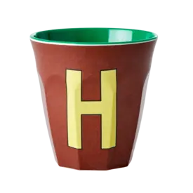 rice Denmark Rice alfabet beker letter H bruin