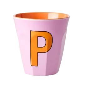 rice Denmark Rice alfabet beker letter P lichtroze