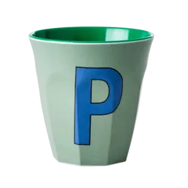 rice Denmark Rice alfabet beker letter P khaki