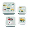 A Lovely Little Company lunchbox set van 4 voertuigen