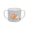 Petit Monkey melamine kinderbeker met oren vos blauw