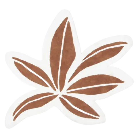 Lilipinso kindervloerkleed blad Tropical Leaf