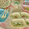 Rice melamine kinderbordje Sweet Jungle met vakjes