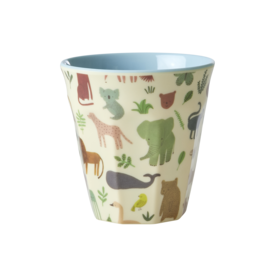 rice Denmark Rice melamine kinderbeker Sweet Jungle blauw