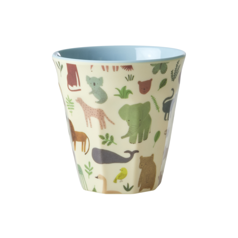 Rice melamine kinderbeker Sweet Jungle blauw