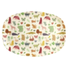 Rice melamine bord ovaal Sweet Jungle print