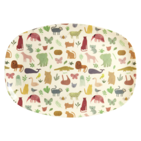 rice Denmark Rice melamine bord ovaal Sweet Jungle print