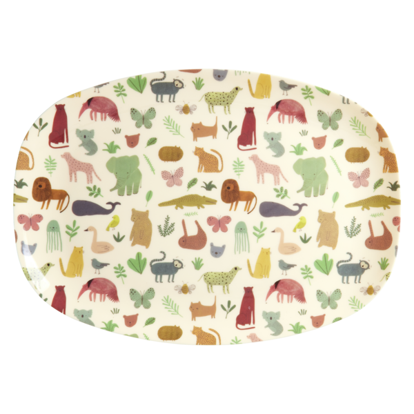 rice Denmark Rice melamine bord ovaal Sweet Jungle print