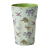 Rice melamine beker groot dinosaurus New Dino print