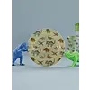 Rice melamine bord rond New dino print