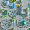 Rice melamine bord rond New dino print