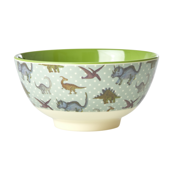 rice Denmark Rice melamine kom dinosaurus New Dino print