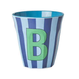 rice Denmark Rice alfabet beker letter B  strepen groen blauw