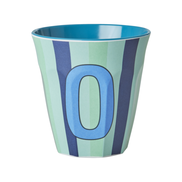 rice Denmark Rice melamine beker letter O strepen groen blauw