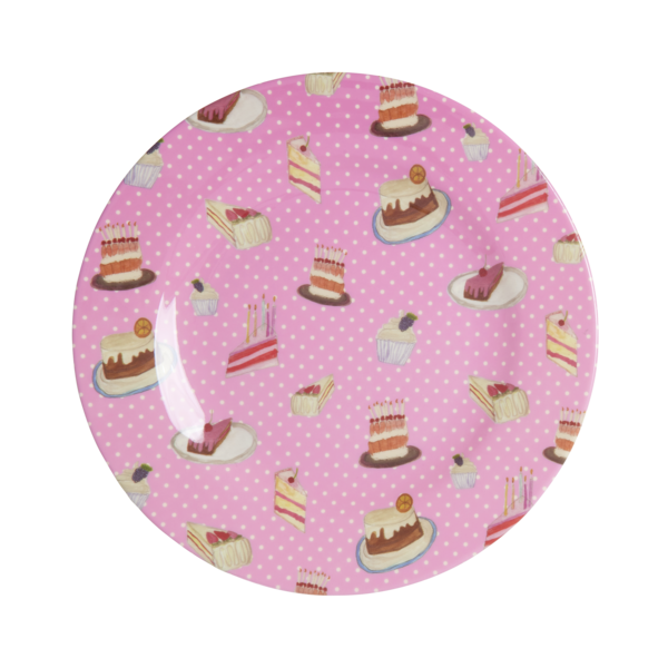 rice Denmark Rice melamine bord rond Sweet Cake print