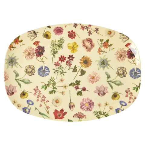 Rice melamine bord ovaal Floras Dream print