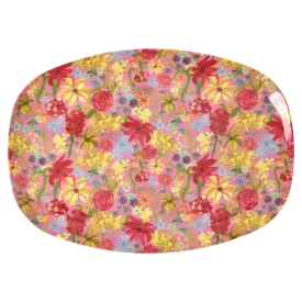 rice Denmark Rice melamine bord ovaal Swedish Flower print