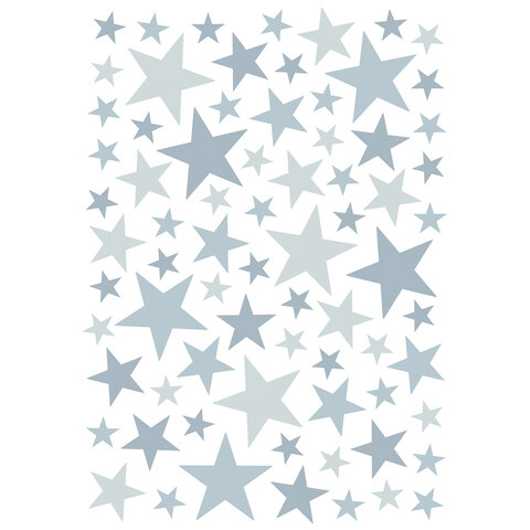 Lilipinso muursticker sterren blauw
