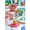 Rice melamine kinderbordje Jungle met vakjes roze