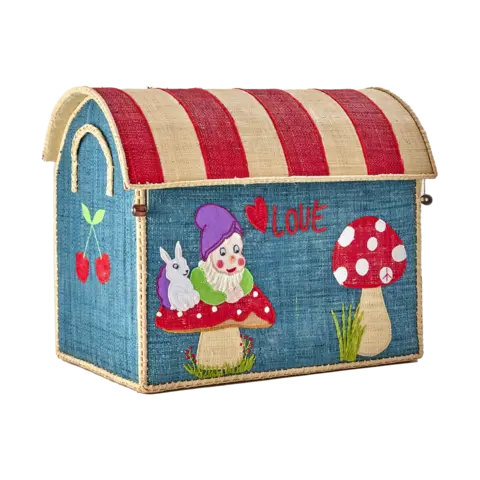 Rice speelgoedmand Love Therapy kabouter blauw