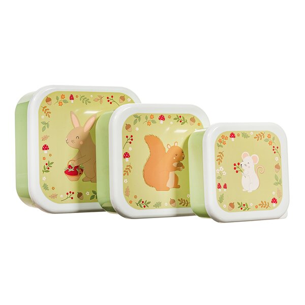 Sass & Belle Sass en Belle snackboxen set van 3  Garden Friends