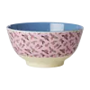 Rice melamine schaal A Rose is a Rose print medium