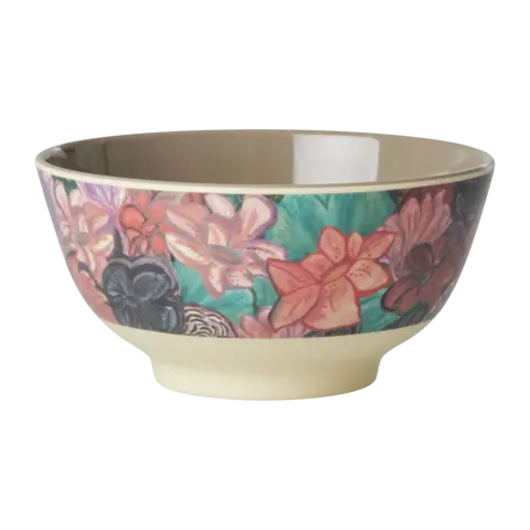Rice kom Forest Flower print medium