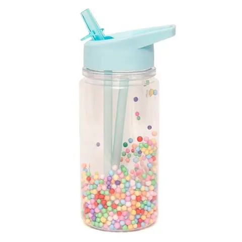 Petit Monkey drinkfles marcaron pops aqua blauw