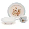 Petit Monkey melamine kinderbord bosdieren wiegje blauw