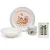 Petit Monkey melamine kinderbord bosdieren wiegje blauw