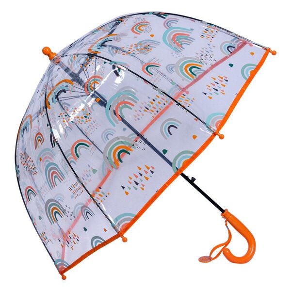 Clayre & Eef Clayre & Eef paraplu paraplu regenboog Rainbow oranje