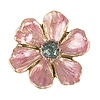 Clayre & Eef deurknop bloem roze goud