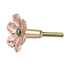 Clayre & Eef deurknop bloem roze goud