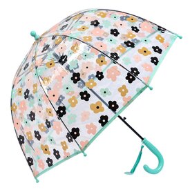 Clayre & Eef Clayre & Eef paraplu bloemen aqua