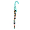Clayre & Eef kinderparaplu bloemen aqua