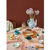 Rice melamine schaal Flower Collage print lichtroze