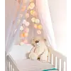 Cotton ball lights lichtslinger pastel USB met stekker