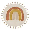 Nattiot vloerkleed kinderkamer regenboog rond met kwasten Toffee