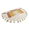 Nattiot vloerkleed kinderkamer regenboog rond met kwasten Toffee