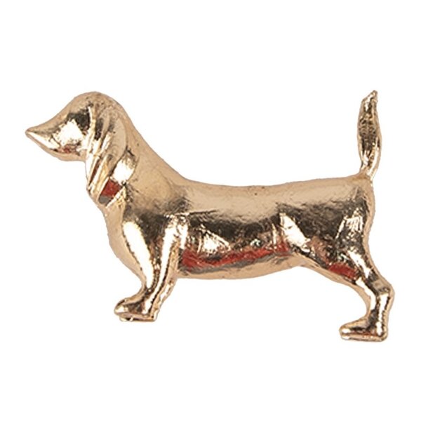 Clayre & Eef Clayre & Eef deurknop hond goud