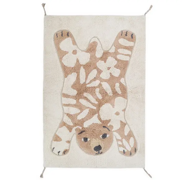 Nattiot Nattiot vloerkleed kinderkamer beer Flower Bear